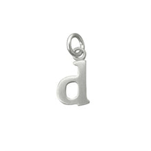 Load image into Gallery viewer, Personalized Baby Lowercase Letter D Initial Charm Sterling Silver - Luxe Design Jewellery
