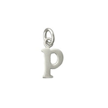 Load image into Gallery viewer, Personalized Baby Lowercase Letter P Initial Charm Sterling Silver - Luxe Design Jewellery
