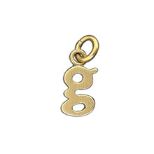 Load image into Gallery viewer, 14K Gold Baby Lowercase Letter G Initial Charm - Luxe Design Jewellery
