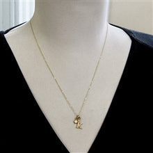 Load image into Gallery viewer, 14K Gold Baby Lowercase Letter O Initial Charm - Luxe Design Jewellery
