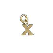 Load image into Gallery viewer, 14K Gold Baby Lowercase Letter X Initial Charm - Luxe Design Jewellery
