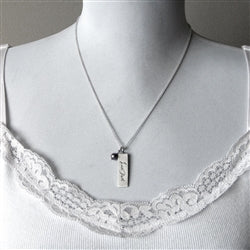 Load image into Gallery viewer, Your Handwriting on a Silver Wide Rectangle Pendant - Luxe Design Jewellery
