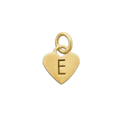 Load image into Gallery viewer, Gold Small Heart Initial Charm - Luxe Design Jewellery
