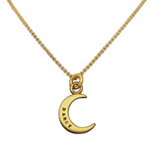 Load image into Gallery viewer, 14 Karat Gold Personalized Small Moon Charm - Luxe Design Jewellery
