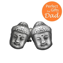Load image into Gallery viewer, Sterling Silver Buddha Cufflinks - Luxe Design Jewellery
