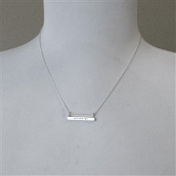 14 Karat Gold Personalized Long Bar Necklace - Luxe Design Jewellery