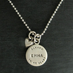 Load image into Gallery viewer, Always in My Heart Memorial Name Necklace - Luxe Design Jewellery
