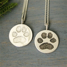 Load image into Gallery viewer, Actual Paw Print Charm Necklace - Luxe Design Jewellery
