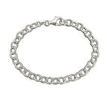 Load image into Gallery viewer, Silver Heavy Oval Link Bracelet for Charms - Luxe Design Jewellery
