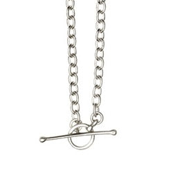 Load image into Gallery viewer, Sterling Silver Heavy Cable Chain Necklace with Toggle Closure - Luxe Design Jewellery
