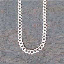 Load image into Gallery viewer, Sterling Silver 4.7mm Curb Chain Oxidized or Shiny - Luxe Design Jewellery
