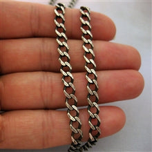 Load image into Gallery viewer, Sterling Silver 4.7mm Curb Chain Oxidized or Shiny - Luxe Design Jewellery
