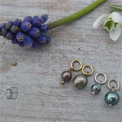 Sterling Silver Small Bead Grey Pearl - Luxe Design Jewellery
