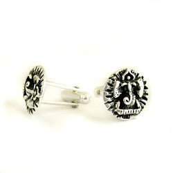 Ganesh Cuff Links in Sterling Silver - Luxe Design Jewellery
