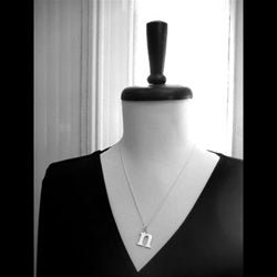 Gold Customizable Lowercase Letter 'n' Charm - Luxe Design Jewellery