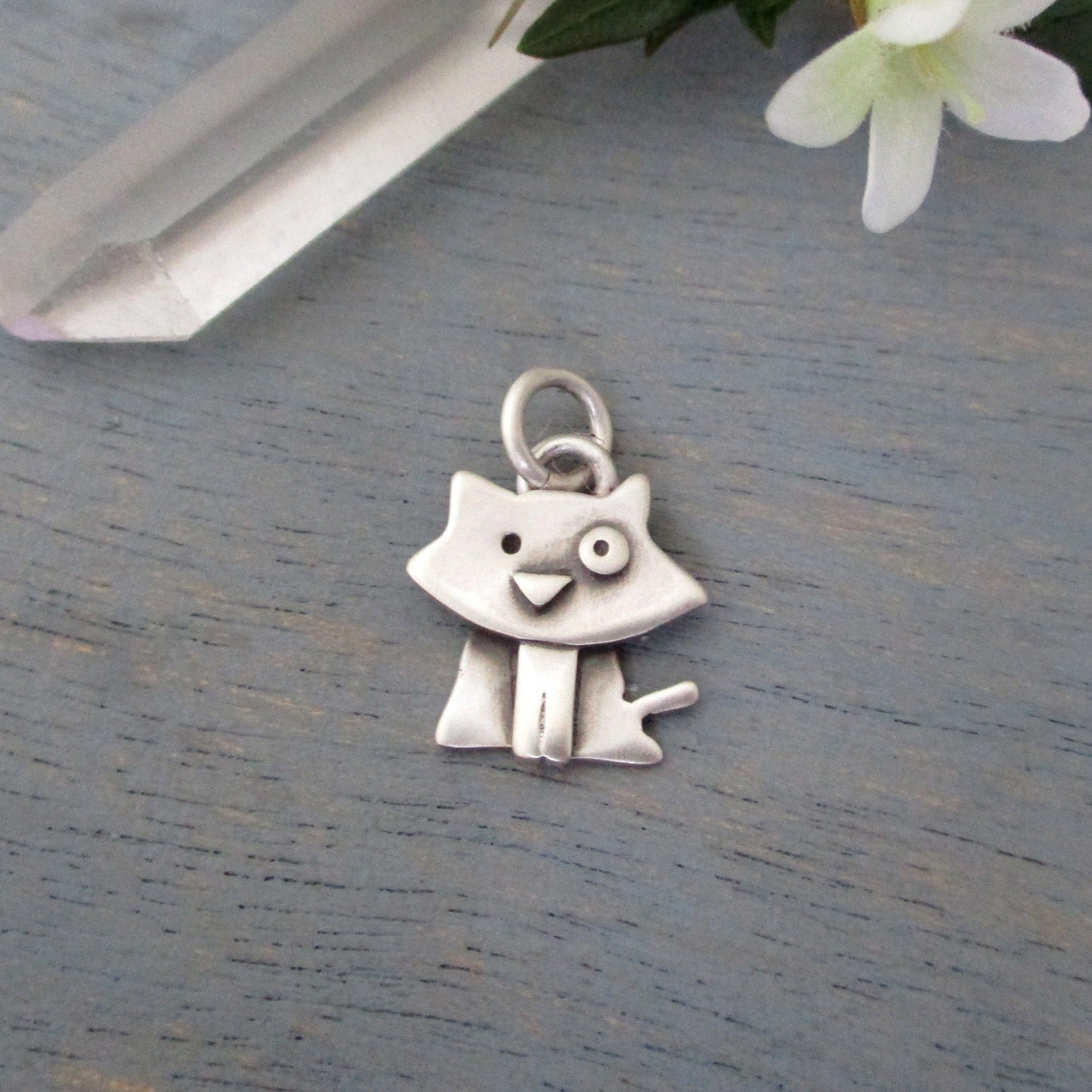 Felix the Cat Pendant in Sterling Silver, Cat Lover's Jewelry, Cat Charm, Cat Jewelry, Cat Pendant, Cat Remembrance Charm