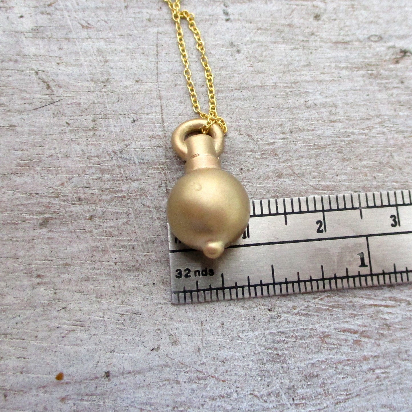 Load image into Gallery viewer, 14K Gold 10mm Sphere Pendant for Cremation Ashes, Memorial Urn for Ashes, Cremation Urn Pendant Necklace, Holds Human or Pet Ashes, Gold Urn
