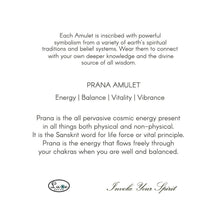 Load image into Gallery viewer, 14k Gold Prana Sanskrit Life Force Pendant on optional 2mm Sterling Silver Oxidized Curb Chain, Spiritual Jewelry
